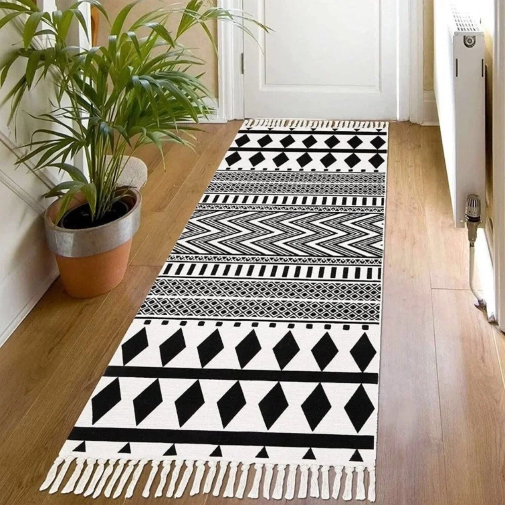 Extra Long Rug Runner Cotton Color Pattern Area 2.3'x 6'